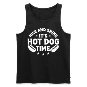 Hot Dog Adult Rise And Shine It's - Männer Premium Bio Tank Top - Schwarz - Vorne - Michal (187cm)