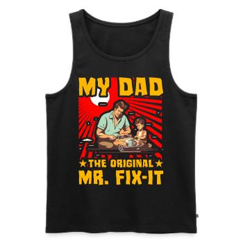 Mein Vater, der ursprüngliche Mr. Fix-it - Männer Premium Bio Tank Top - Schwarz - Vorne - AI Model Male 178 light (178cm)