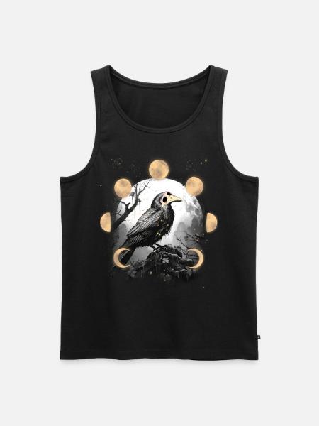 Raven Raven Crow Crow Plague Plague Mask Bird - Men's Premium Organic Tank Top - black