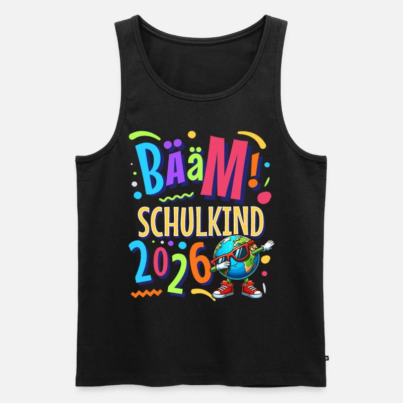 Bääm Schulkind 2026 - Männer Premium Bio Tank Top - Schwarz