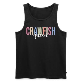 Spiny lobster girl Crayfish lover Crayfish - Men's Premium Organic Tank Top - black - Front - Michal (187cm)