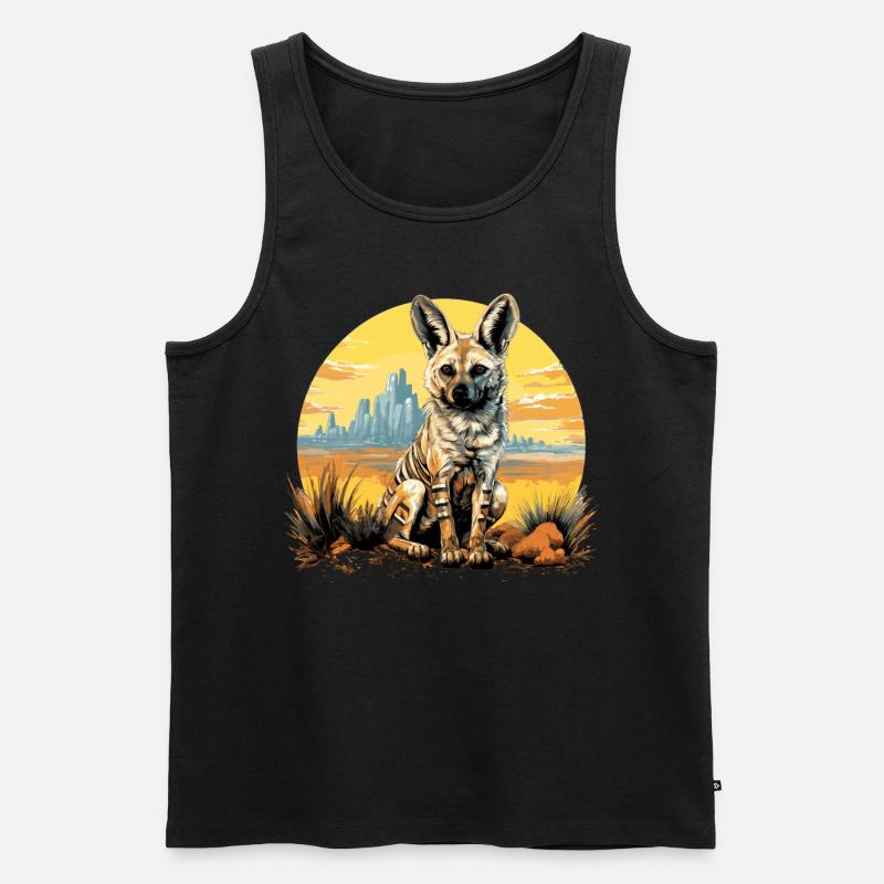 Erdwölfe Erdwolf - Männer Premium Bio Tank Top - Schwarz
