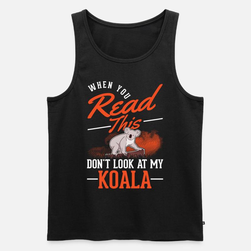 Koala Gift Koala Bear - Men's Premium Organic Tank Top - black