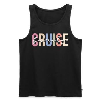 Cruise Holiday Cruise Cruise Ship - Men's Premium Organic Tank Top - black - Front - Michal (187cm)
