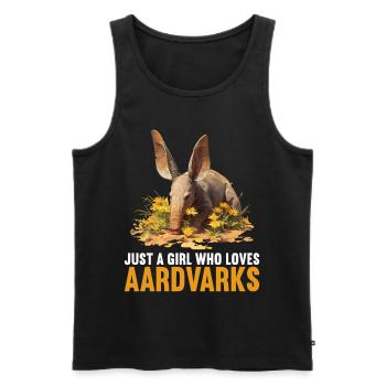Erdferkeln Erdferkel - Männer Premium Bio Tank Top - Schwarz - Vorne - AI Model Male 178 light (178cm)
