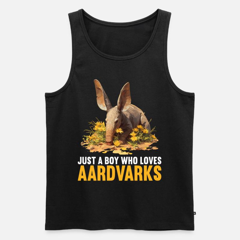 Erdferkeln Erdferkel - Männer Premium Bio Tank Top - Schwarz