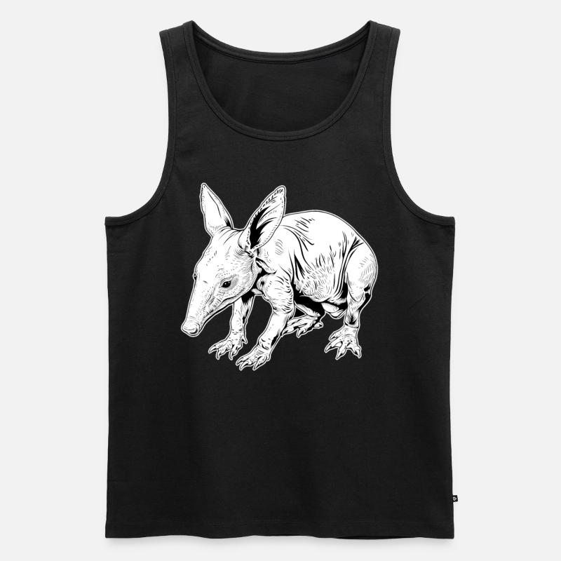 Erdferkeln Erdferkel - Männer Premium Bio Tank Top - Schwarz