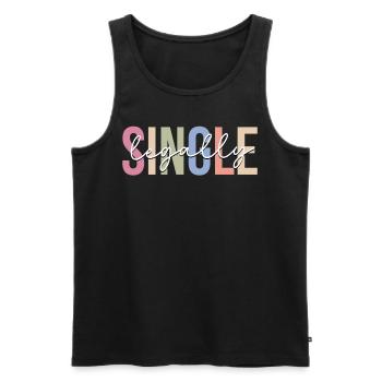 Divorce Newly divorced divorced - Men's Premium Organic Tank Top - black - Front - AI Model Male 178 light (178cm)