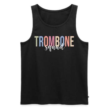 Trombonist Jazz Music Marching Band - Men's Premium Organic Tank Top - black - Front - Michal (187cm)