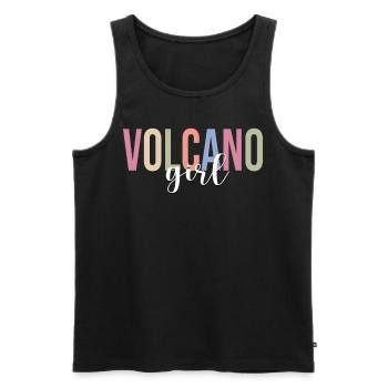 Volcanoes Volcano Lovers Geology Lava - Men's Premium Organic Tank Top - black - Front - Michal (187cm)
