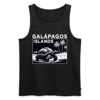 Galapagos Islands - Men's Premium Organic Tank Top - black - Front - AI Model Male 178 light (178cm)