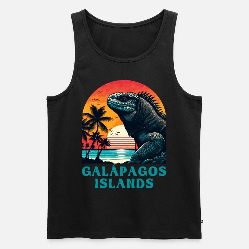 Galápagos Islands - Männer Premium Bio Tank Top - Schwarz