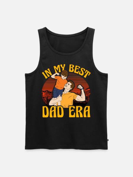 In my Best Dad era - Men's Premium Organic Tank Top - black