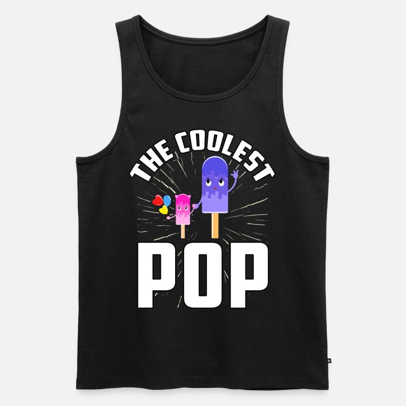 Der coolste Pop - Männer Premium Bio Tank Top - Schwarz