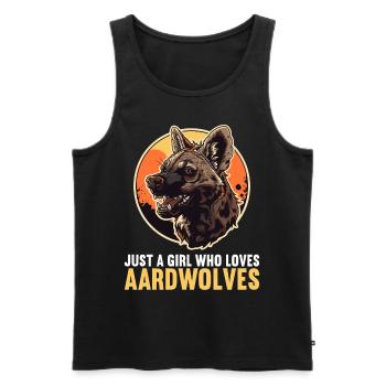 Loups d’Aardwolf - Débardeur bio Premium Homme - noir - Devant - Michal (187cm)