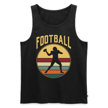 American Football Gift Kids Football Player - Men's Premium Organic Tank Top - black - Front - Michal (187cm)