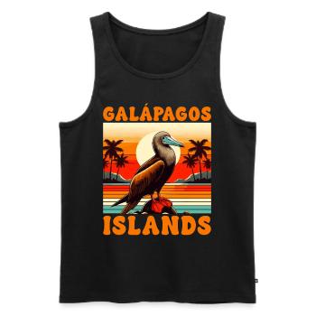 Galapagos Islands - Men's Premium Organic Tank Top - black - Front - AI Model Male 178 light (178cm)