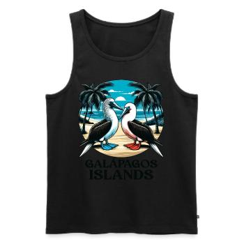 Galapagos Islands - Men's Premium Organic Tank Top - black - Front - AI Model Male 178 light (178cm)