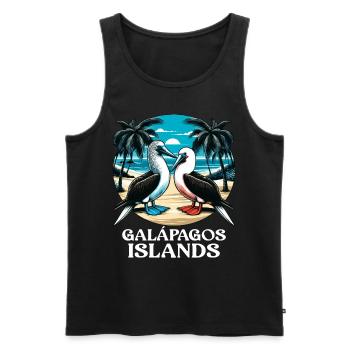 Galapagos Islands - Men's Premium Organic Tank Top - black - Front - AI Model Male 178 light (178cm)