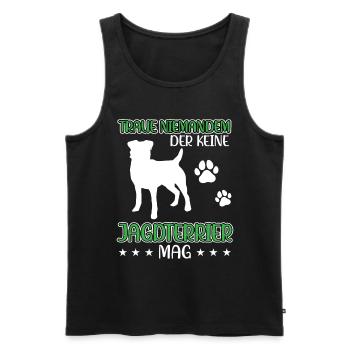 Les terriers de chasse ne font pas confiance aux chiens de chasse allemands - Débardeur bio Premium Homme - noir - Devant - Michal (187cm)
