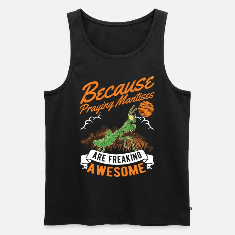 Praying mantis mantis mantis - Men's Premium Organic Tank Top - black