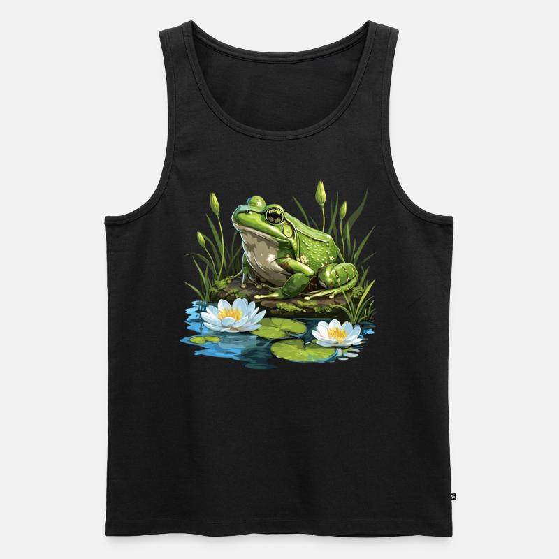 Ochsenfrösche Ochsenfrosch - Männer Premium Bio Tank Top - Schwarz