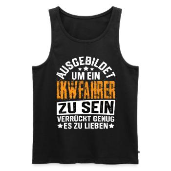 Truck Driver Truck Trucker Truck Truck Driver Saying - Men's Premium Organic Tank Top - black - Front - Michal (187cm)