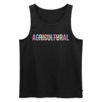 Technology - Men's Premium Organic Tank Top - black - Front - AI Model Male 178 light (178cm)