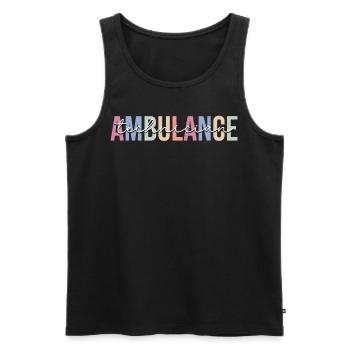 Rescue Service Technician Paramedic EMT - Men's Premium Organic Tank Top - black - Front - AI Model Male 178 light (178cm)