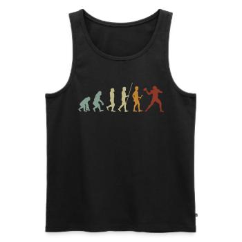 American Football Tshirt Men's Kids Football - Men's Premium Organic Tank Top - black - Front - Michal (187cm)