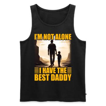 I'm not alone I have the Best Daddy - Men's Premium Organic Tank Top - black - Front - Michal (187cm)