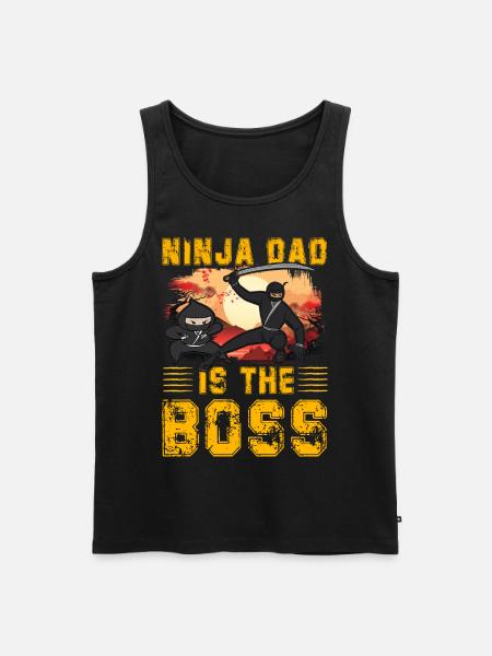 Ninja Dad is the chief - Men's Premium Organic Tank Top - black
