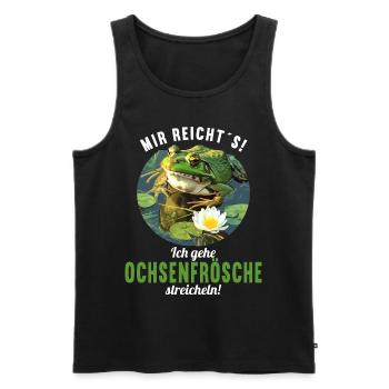 Bullfrogs Bullfrog - Men's Premium Organic Tank Top - black - Front - AI Model Male 178 light (178cm)