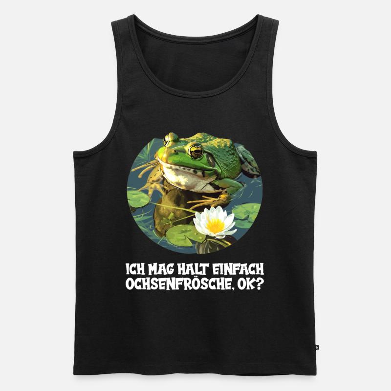 Ochsenfrösche Ochsenfrosch - Männer Premium Bio Tank Top - Schwarz