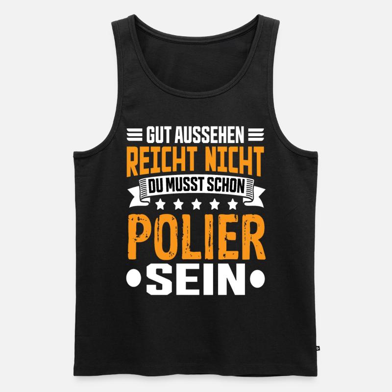 Polier - Männer Premium Bio Tank Top - Schwarz