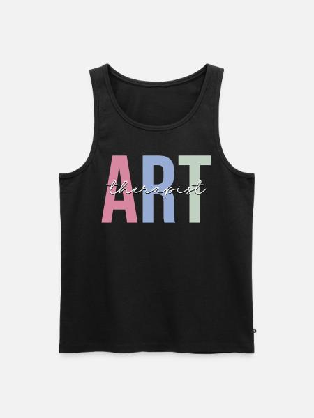 Art Therapy Art Teacher - Men's Premium Organic Tank Top - black