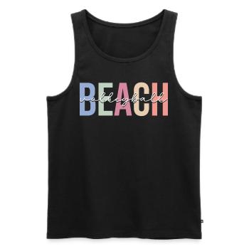 Spieler - Männer Premium Bio Tank Top - Schwarz - Vorne - AI Model Male 178 light (178cm)