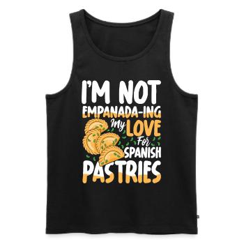 I'm Not Empanada-ing My Love Spanish Pastries - Männer Premium Bio Tank Top - Schwarz - Vorne - Michal (187cm)