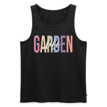Gardening Gardener - Men's Premium Organic Tank Top - black - Front - Michal (187cm)