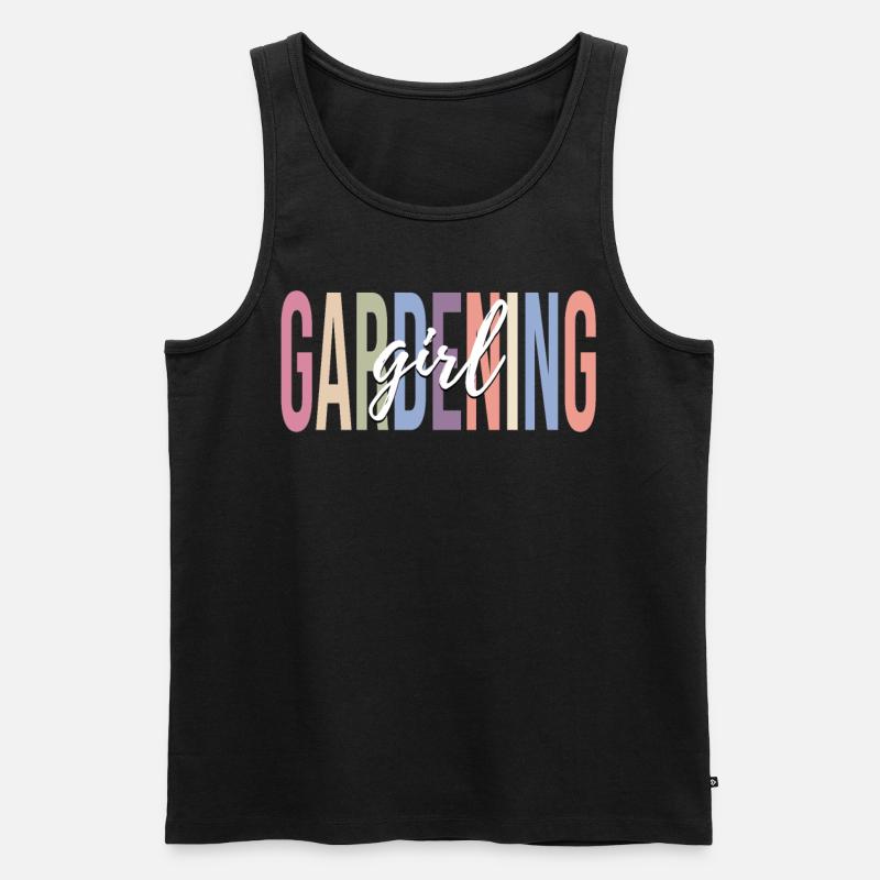 Gärtnerin Garten - Männer Premium Bio Tank Top - Schwarz