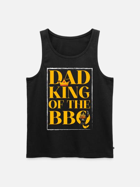Dad King of the BBQ - Men's Premium Organic Tank Top - black