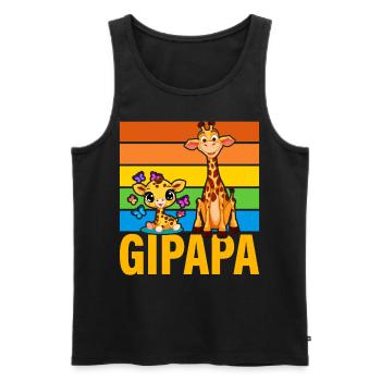 Gipapa - Männer Premium Bio Tank Top - Schwarz - Vorne - AI Model Male 178 light (178cm)