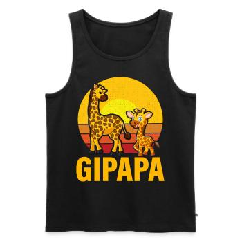 Gipapa - Männer Premium Bio Tank Top - Schwarz - Vorne - AI Model Male 178 light (178cm)