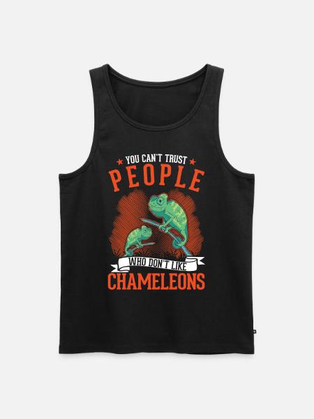 Chameleon Gift Chameleon - Men's Premium Organic Tank Top - black