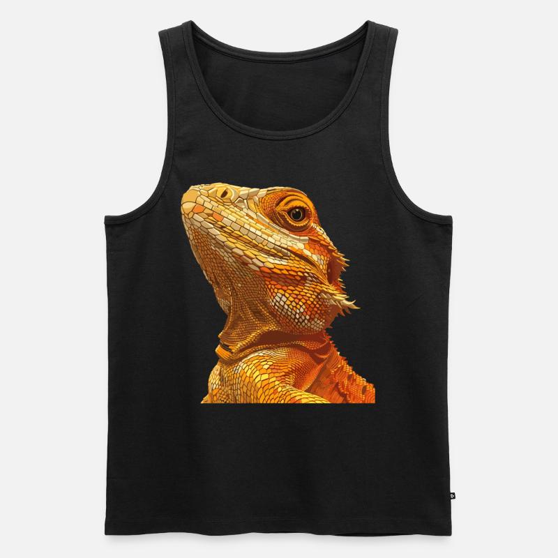 Agamen Agame - Männer Premium Bio Tank Top - Schwarz