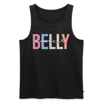 Belly Dance Dance - Men's Premium Organic Tank Top - black - Front - Michal (187cm)