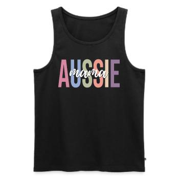 Australian Shepherd Dog Dog Lover Mom - Men's Premium Organic Tank Top - black - Front - Michal (187cm)