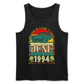 Juni 1994 Geburtstagsgeschenk. Juni 1994 Juni 1994 - Männer Premium Bio Tank Top - Schwarz - Vorne - Michal (187cm)