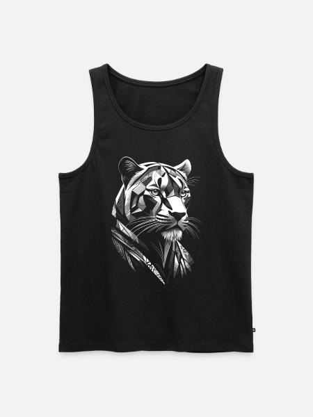 Modern - Panther - Men's Premium Organic Tank Top - black