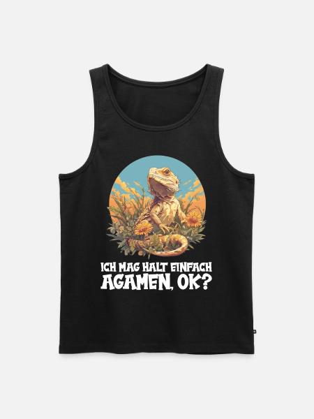 Agamen Agame - Männer Premium Bio Tank Top - Schwarz